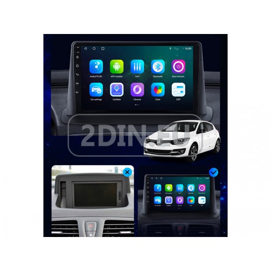 RENAULT Megane 3, Fluence - 9" МУЛТИМЕДИЯ / Навигация android 16